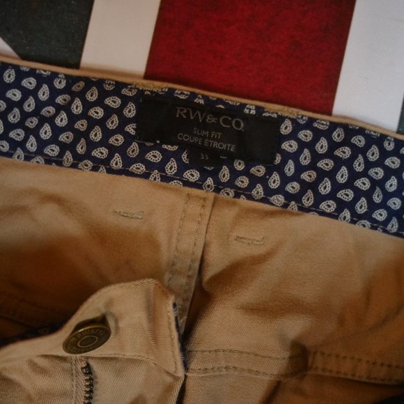 RW&CO Tan Slim Chinos 33 - Picture 4 of 4